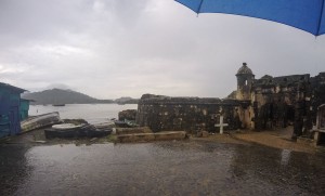 Portobelo, Landgang